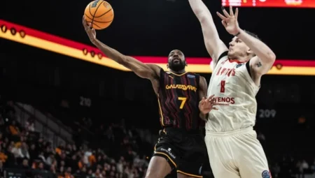 Galatasaray çeyrek finale göz kırptı! FIBA Basketbol Şampiyonlar Ligi’nde kritik galibiyet