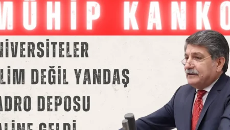 CHP’li Mühip Kanko’dan çarpıcı uyarı: ‘Üniversiteler bilim değil yandaş kadro deposu haline geldi’